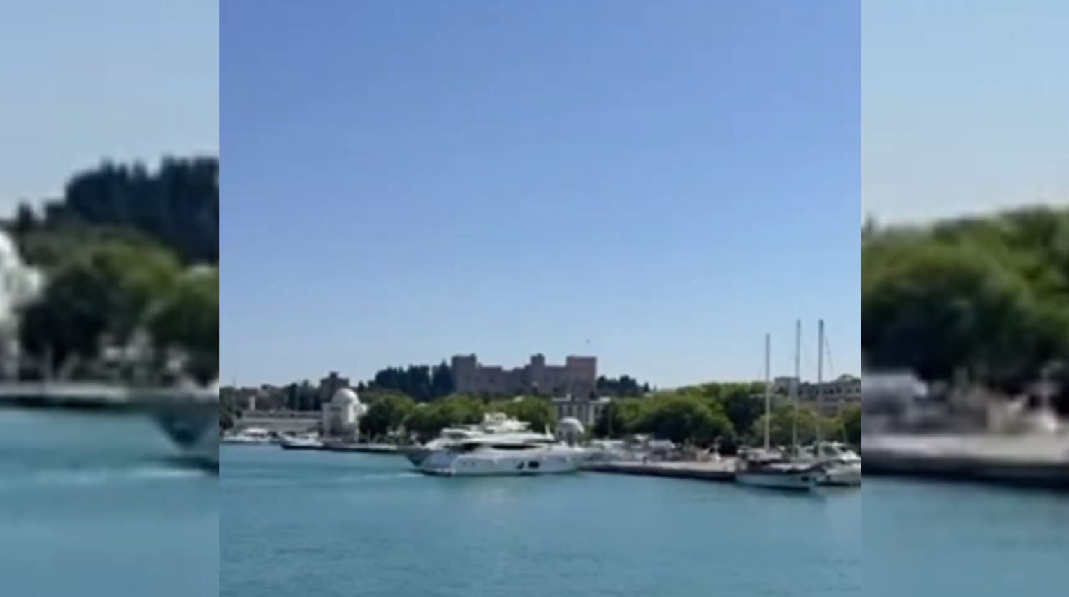Ρόδος: Πολυτελής θαλαμηγός προσέκρουσε στον προβλήτα του λιμανιού