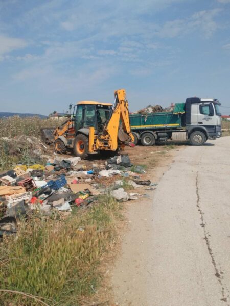 Καθαρισμός χωματερής στο Καβαλάρι για δεύτερη φορά από τις υπηρεσίες του Δήμου Λαγκαδά