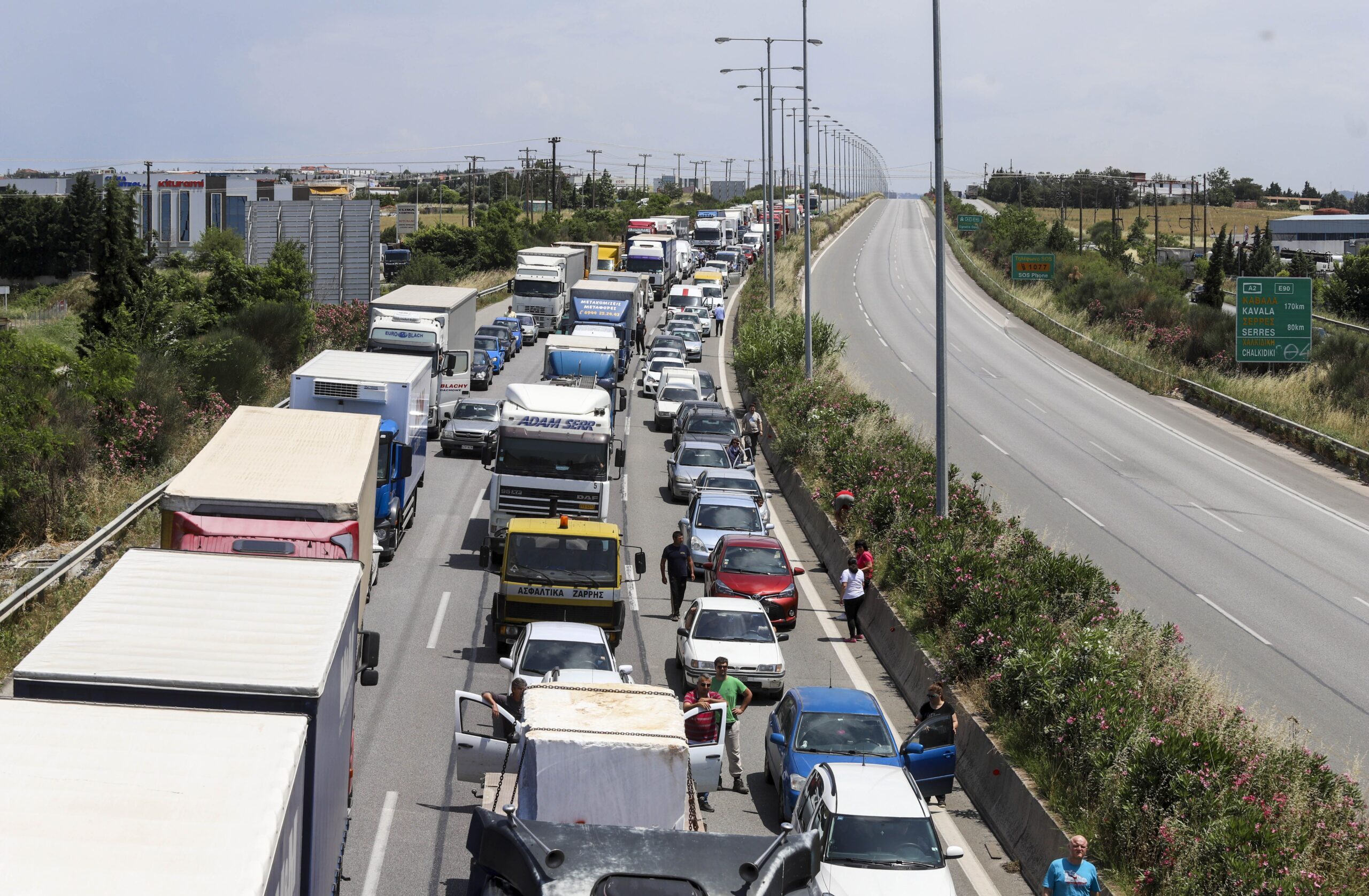 Ηγουμενίτσα: Πλήρης διακοπή κυκλοφορίας στην Εγνατία Οδό λόγω παρουσίας σκύλων μέσα σε σήραγγα