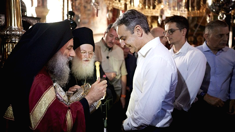 Επίσκεψη του Κυριάκου Μητσοτάκη στο Άγιο Όρος: Στιγμές σε Ιβήρων και Βατοπέδιο