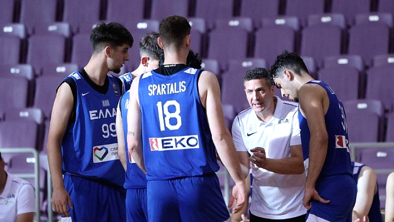 Οριστικοποιήθηκε η δωδεκάδα της εθνικής Νέων ανδρών για το Ευρωμπάσκετ στο Ηράκλειο