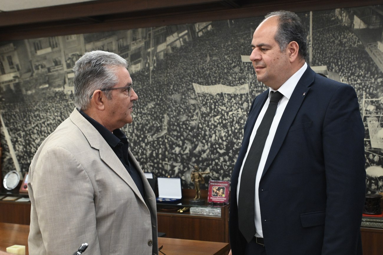 Κουτσούμπας: Συνάντηση με τον πρέσβη της Παλαιστίνης – Καλεί την κυβέρνηση να τερματίσει τη συμμετοχή της στο μακελειό