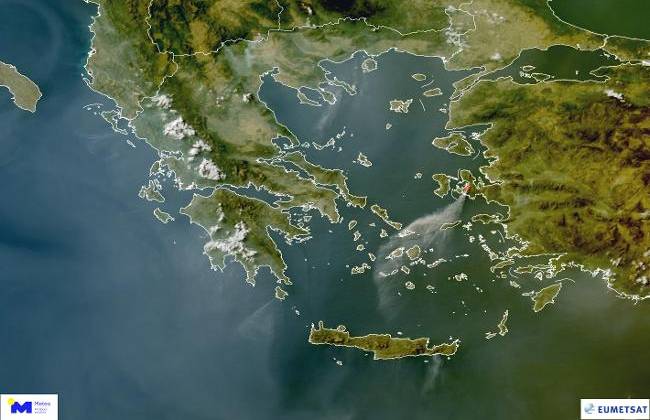 Καπνοί καλύπτουν την Ελλάδα – Δορυφορική απεικόνιση από τις πρόσφατες φωτιές