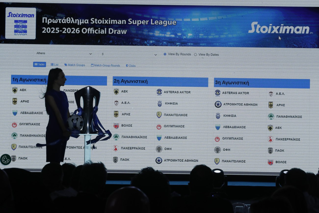 Κλήρωση Super League: Καινοτόμο πρόγραμμα για τον δεύτερο γύρο