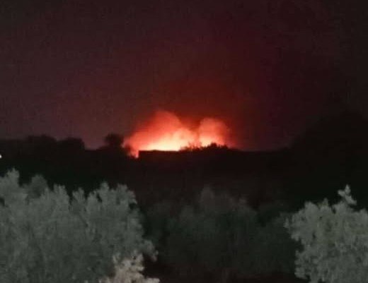 Πυρκαγιά στην περιοχή Τούτουλη στα Μέγαρα