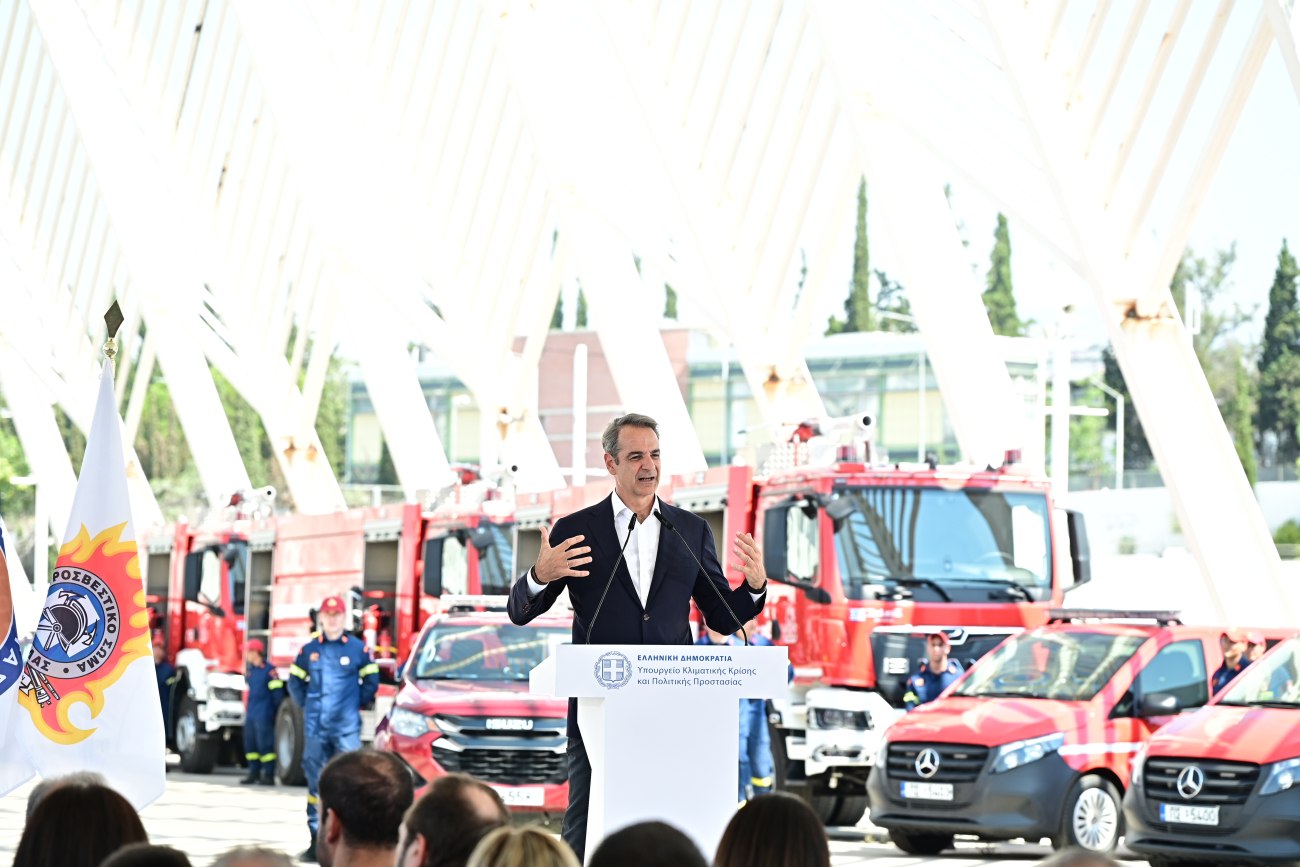 Μητσοτάκης: Παράδοση 164 οχημάτων στην Πυροσβεστική και οι προετοιμασίες για την αντιπυρική περίοδο