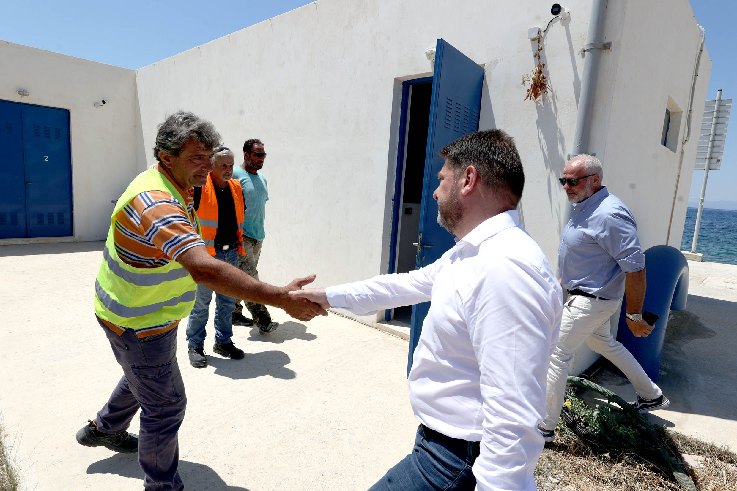 Επίσκεψη Νίκου Χαρδαλιά στην Αίγινα και συνεργασία με τον Δήμαρχο