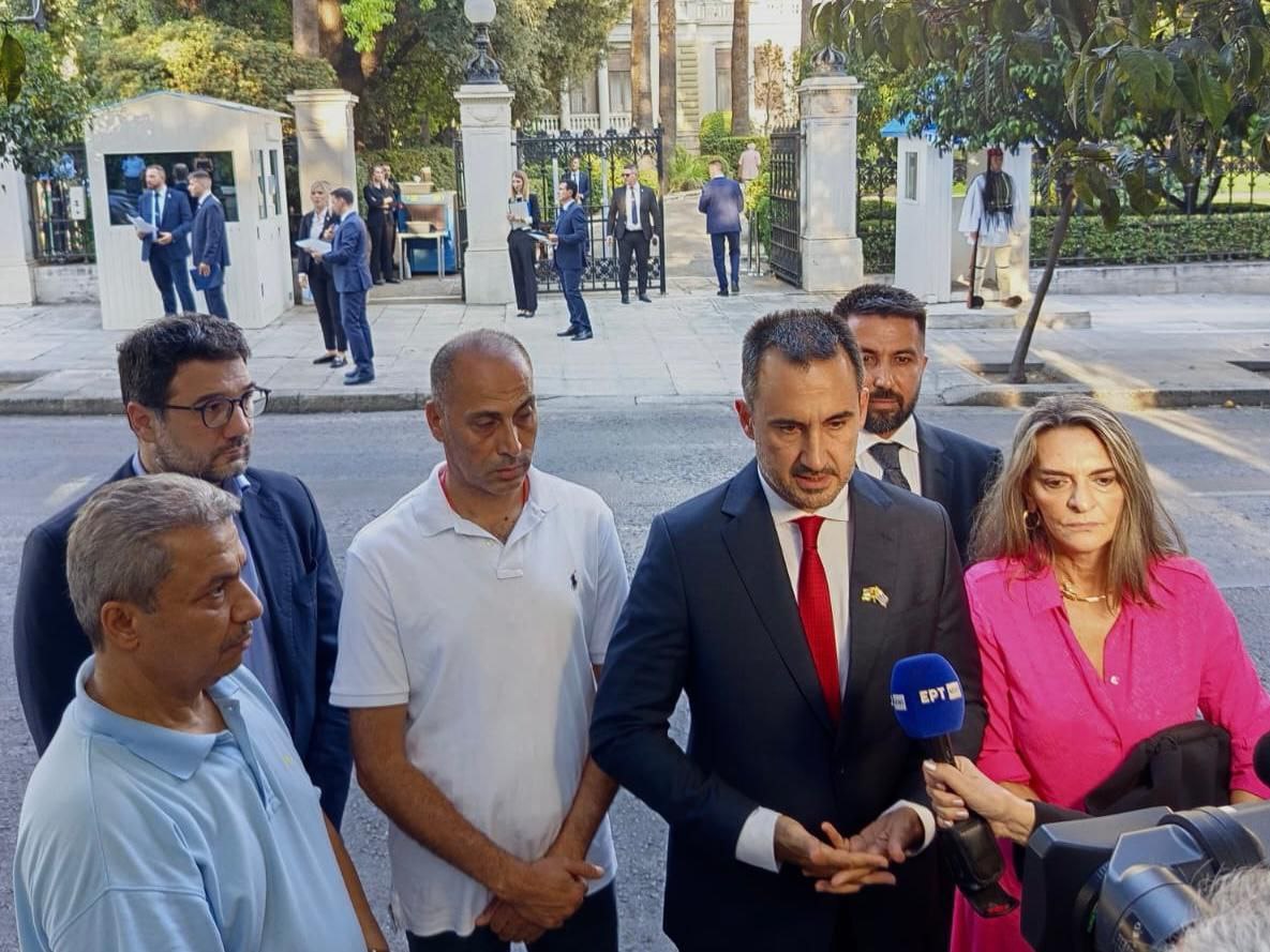 Αποχώρηση Χαρίτση από τη δεξίωση στο προεδρικό μέγαρο: Η αλληλεγγύη μου προς την Παλαιστίνη