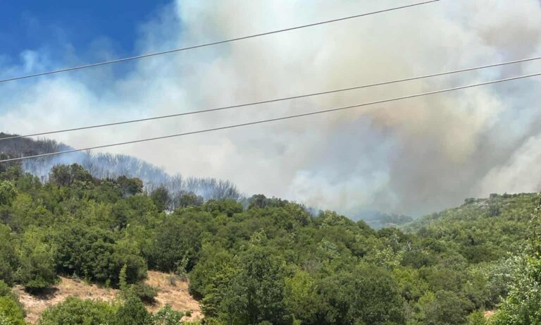 Εκκένωση καταφυγίου με 55 παιδιά λόγω της φωτιάς στη Δεσκάτη Γρεβενών