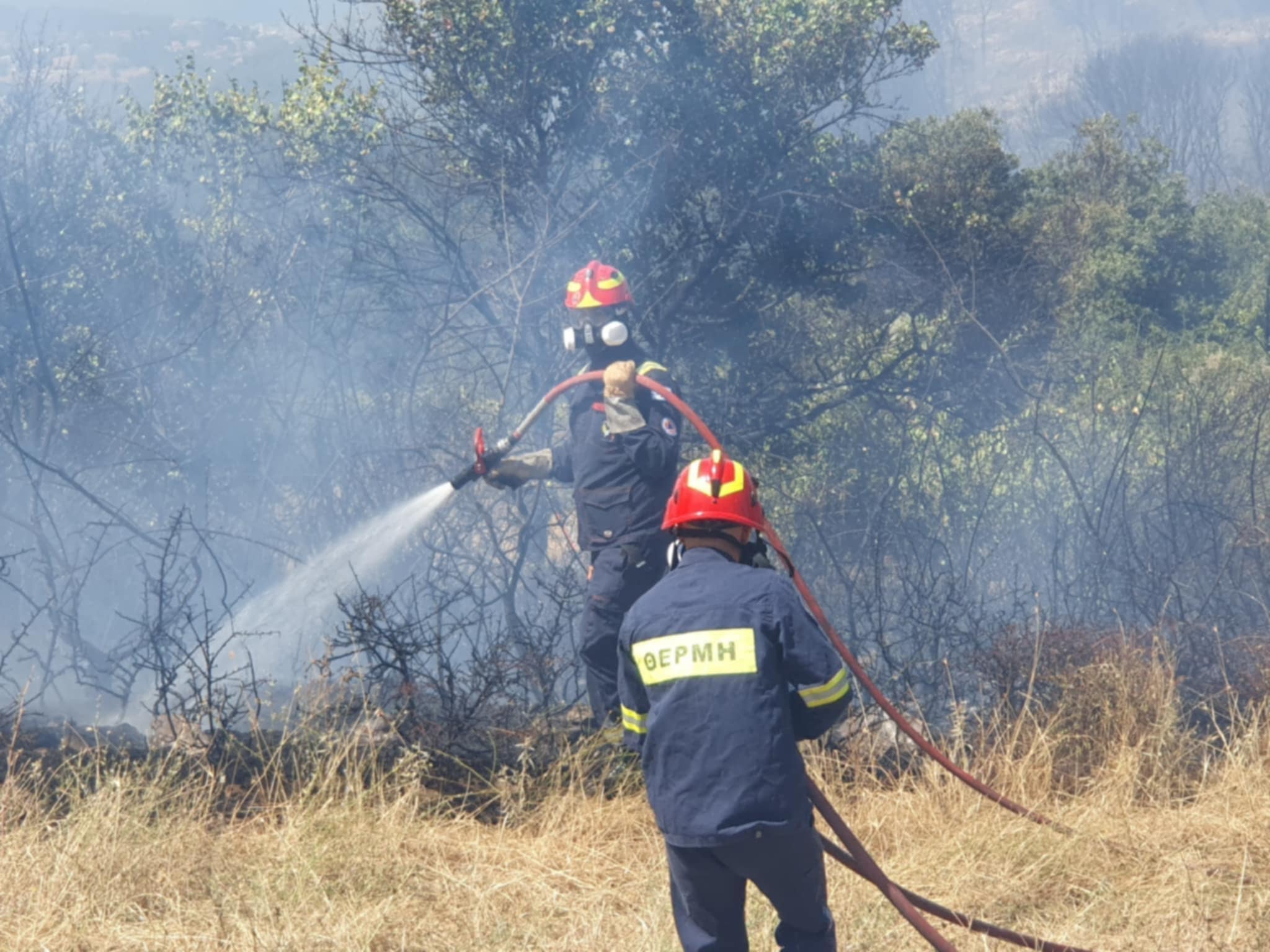 Στην κατάσβεση τριών πυρκαγιών το Σάββατο 23/8 συνέδραμε η Πολιτική Προστασία του Δήμου Θέρμης 