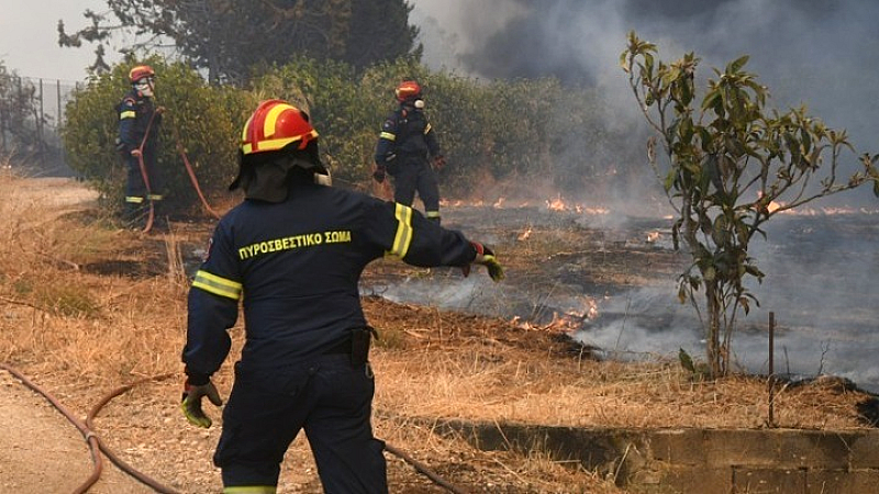Ενεργή δασική πυρκαγιά στο Μακροχώρι Καστοριάς