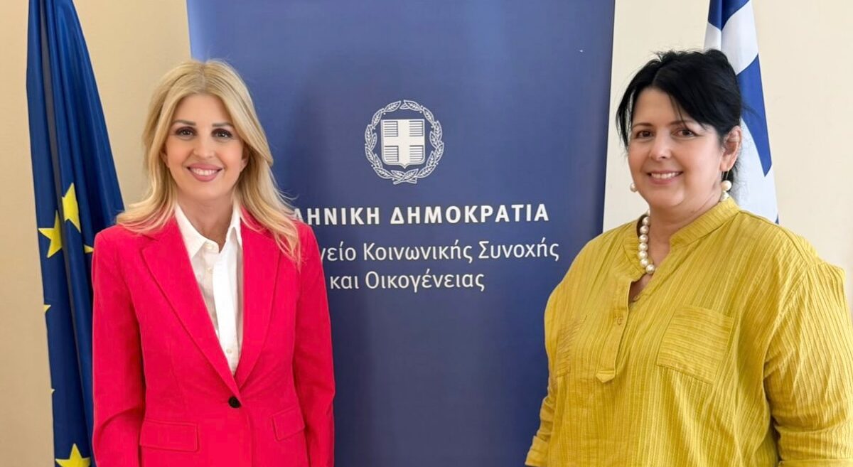 Συνάντηση της Έλενας Ράπτη με την Πρόεδρο του Συλλόγου ΛΑΝΑΣΣΑ Χριστίνα Λαζαρίδου
