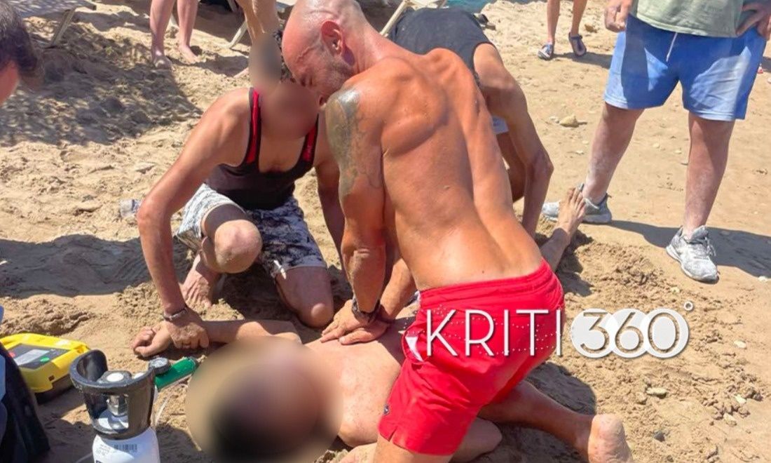 Κρήτη: Ναυαγοσώστης σώζει 20χρονο από πνιγμό σε παραλία