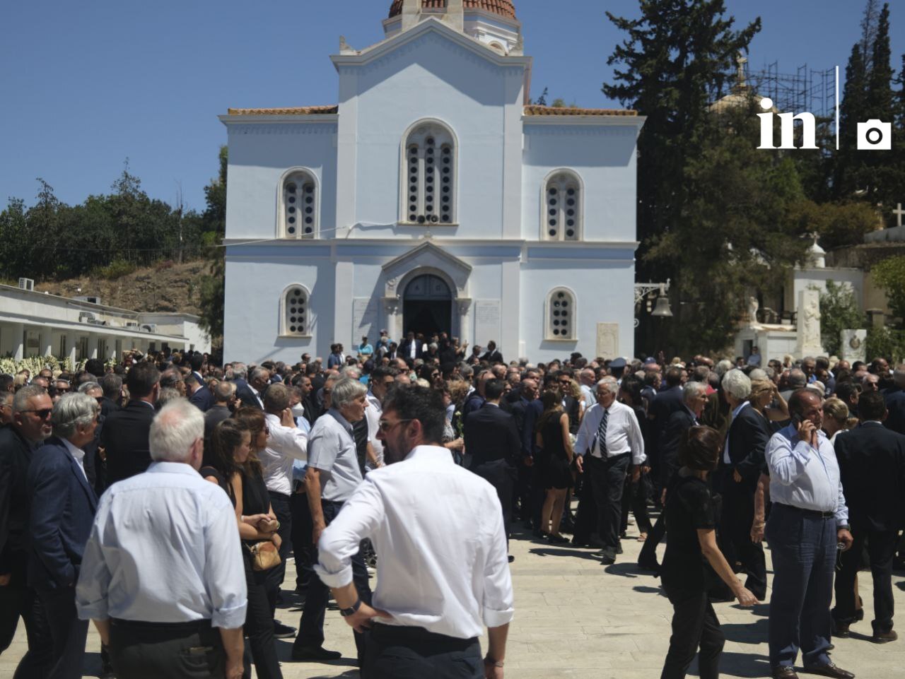 Η συγκίνηση του Αντώνη Σαμαρά στον επικήδειο για την κόρη του Λένα