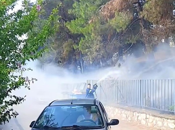 Διδυμότειχο: Πυρκαγιά σε άλσος κοντά στο 1ο Γυμνάσιο και στις αυλές κατοικιών