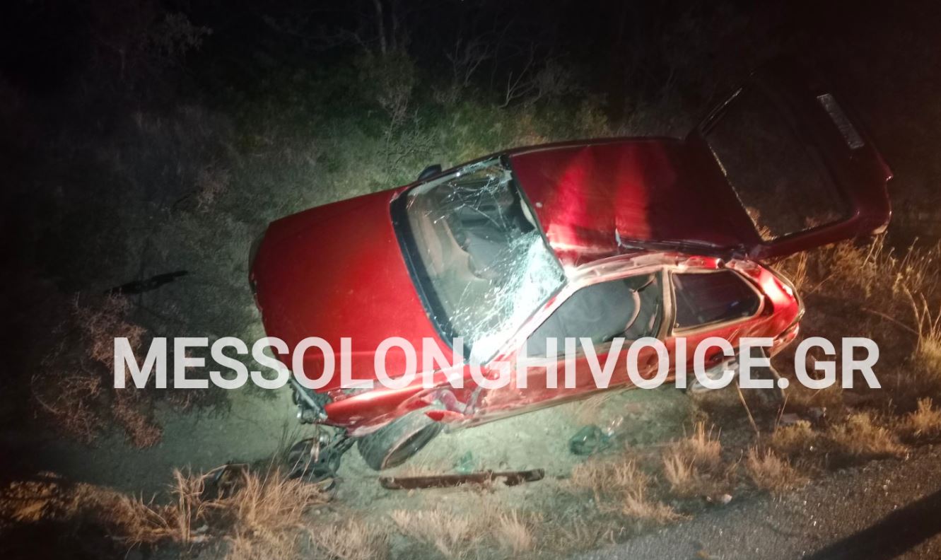 Μεσολόγγι: Θανατηφόρο τροχαίο με θύμα 27χρονο
