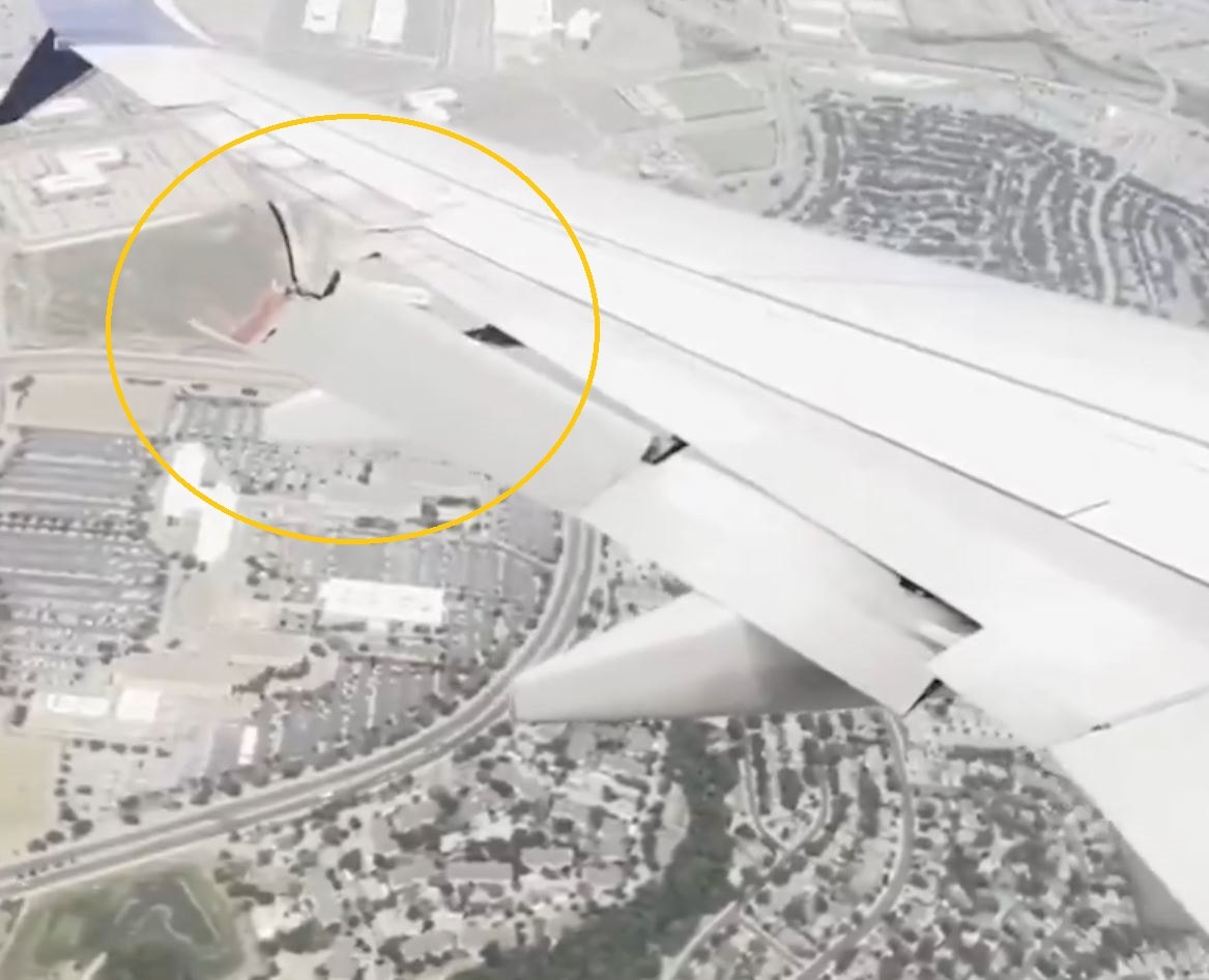 Εφιαλτική εμπειρία για επιβάτες πτήσης της Delta: αποκόλληση τμήματος φτερού