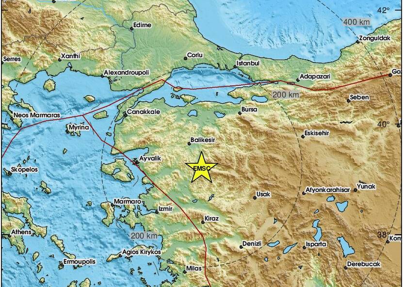 Δυνατός σεισμός έπληξε τη Δυτική Τουρκία