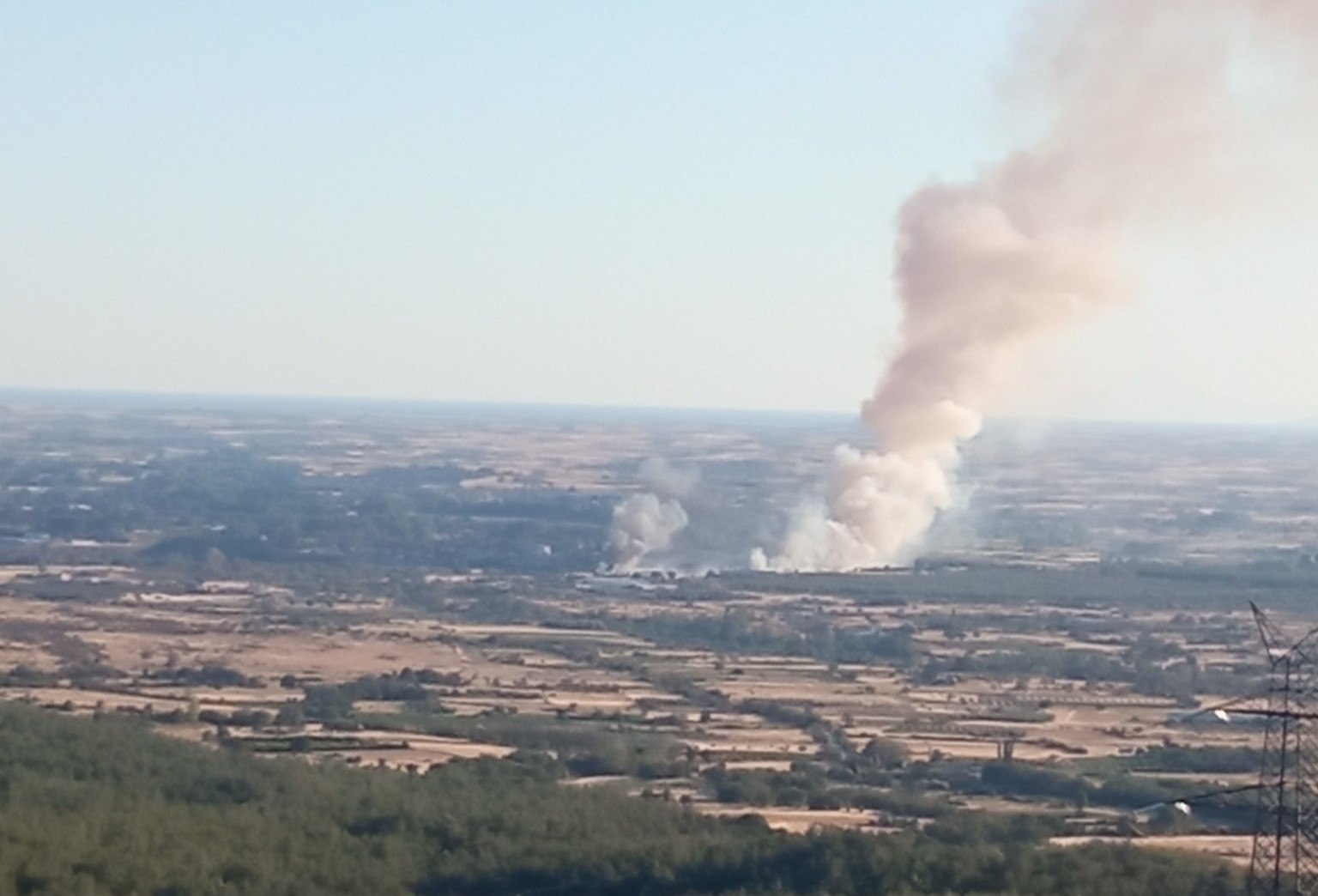 Φωτιά ξέσπασε στην περιοχή Ήφαιστος της Κομοτηνής