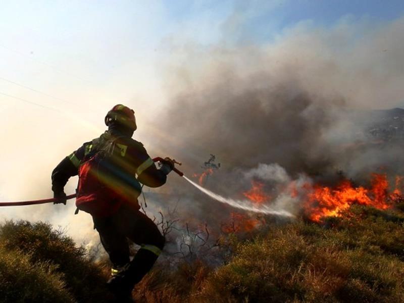 Φωτιά σε αγροτοδασική έκταση στον Άγιο Κοσμά Γρεβενών