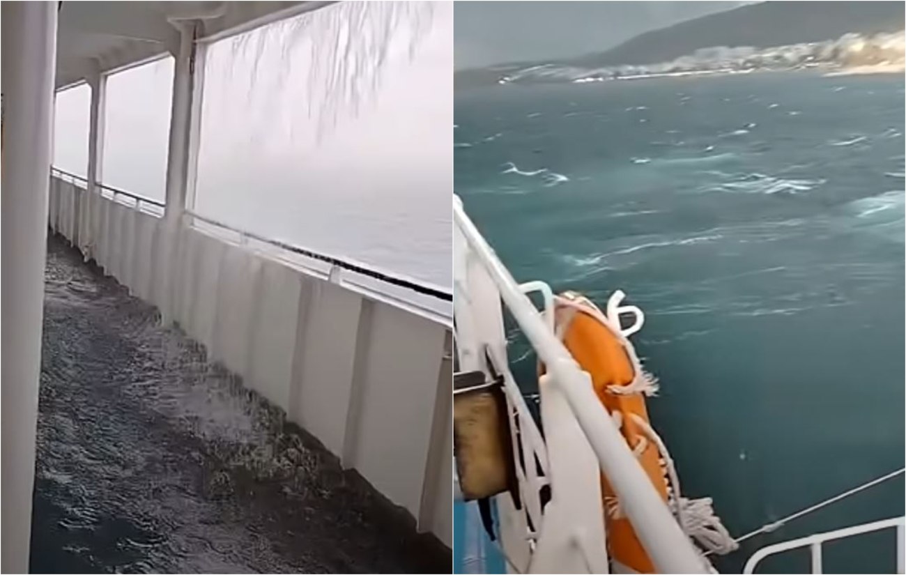 Περιπέτεια στο Ιόνιο: Πλοίο σε δρομολόγιο Κέρκυρα – Ηγουμενίτσα αγωνίζεται με καταιγίδα