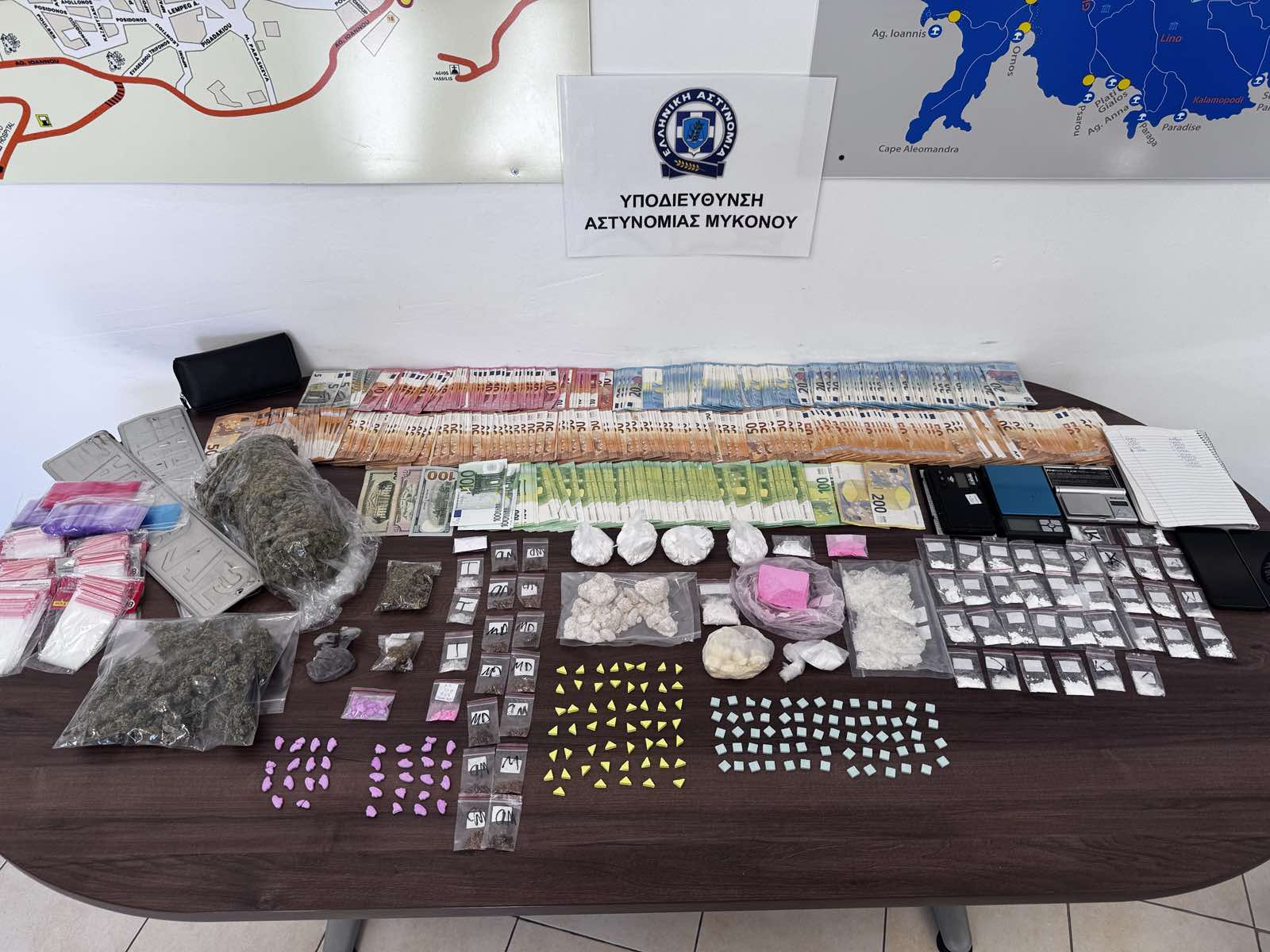 Μύκονος: Συλλήψεις αλλοδαπών για διακίνηση ναρκωτικών αξίας άνω των 135.000 ευρώ