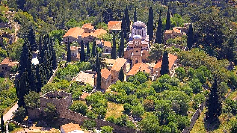 Θωράκιση της Νέας Μονής στη Χίο με σύγχρονα συστήματα πυρασφάλειας