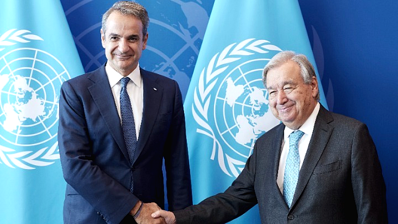 Συνάντηση Κυριάκου Μητσοτάκη με τον Γενικό Γραμματέα του ΟΗΕ, Αντόνιο Γκουτέρες