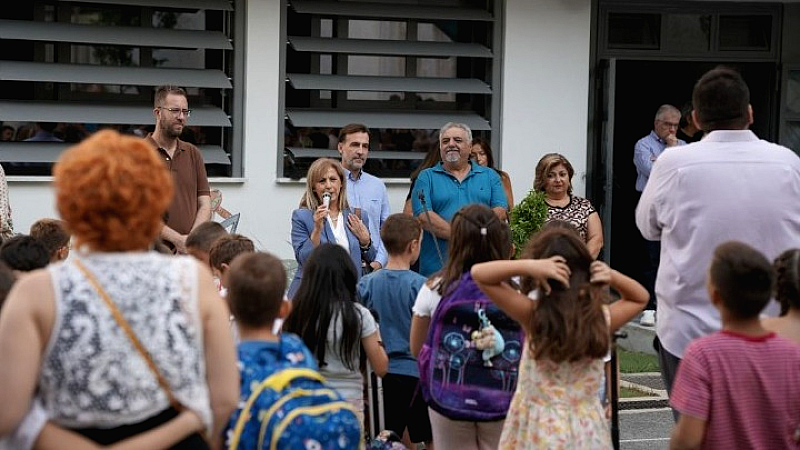 Ενθουσιώδης έναρξη της σχολικής χρονιάς στο 23ο Δημοτικό Σχολείο Καλαμαριάς με την παρουσία της Περιφερειάρχου