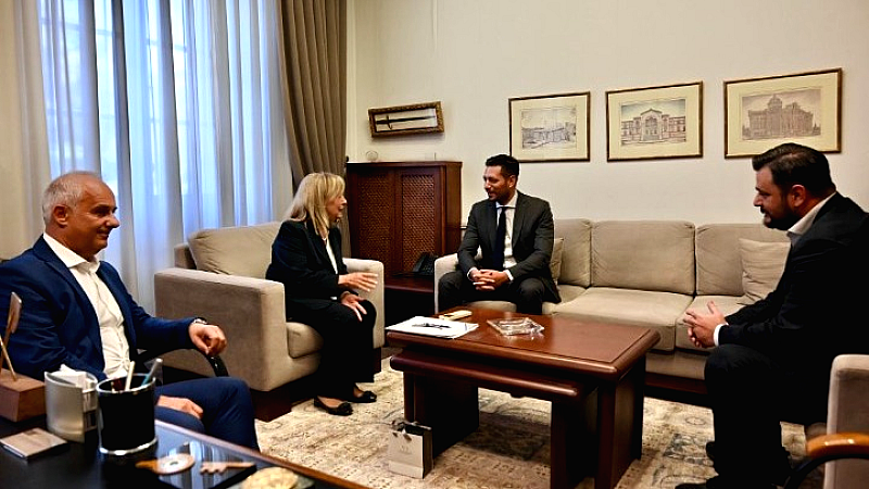 Συνάντηση Αθηνάς Αηδονά με τον Κωνσταντίνο Κυρανάκη για τα έργα μεταφορών στη Θεσσαλονίκη