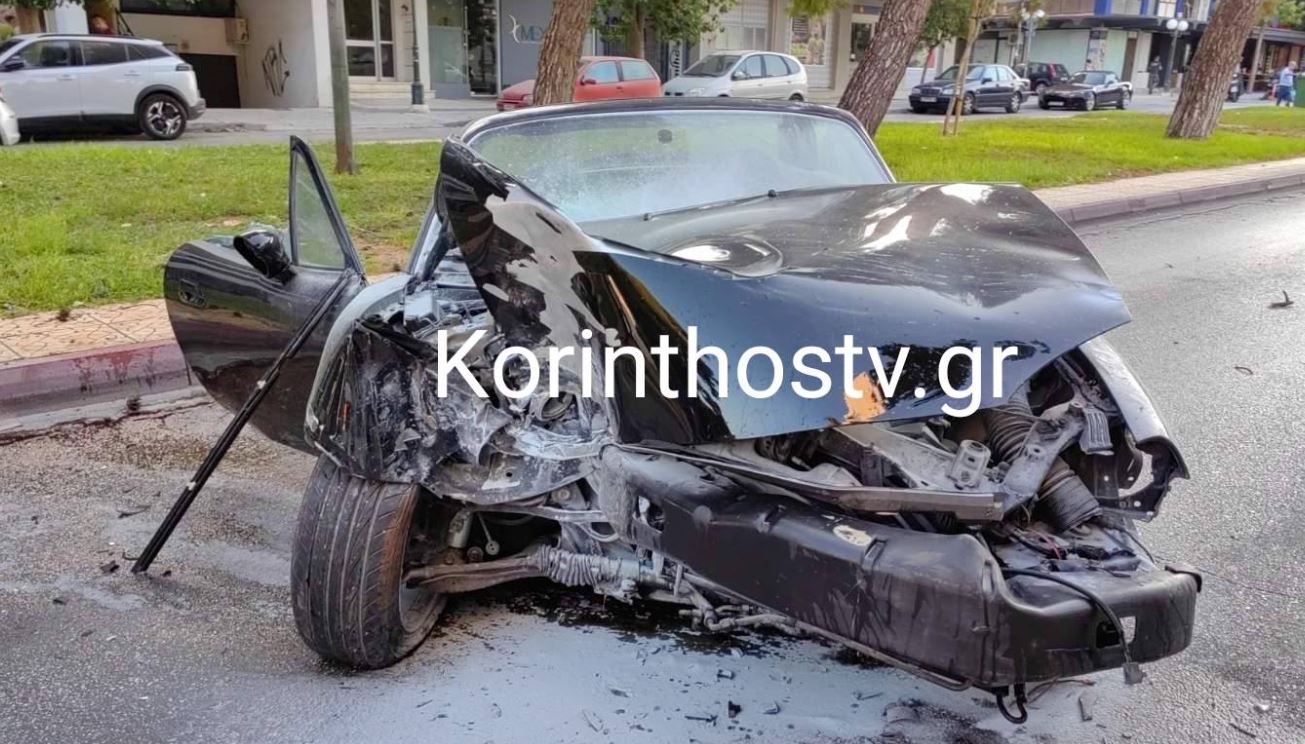 Σοβαρό τροχαίο στην Κόρινθο με δύο τραυματίες