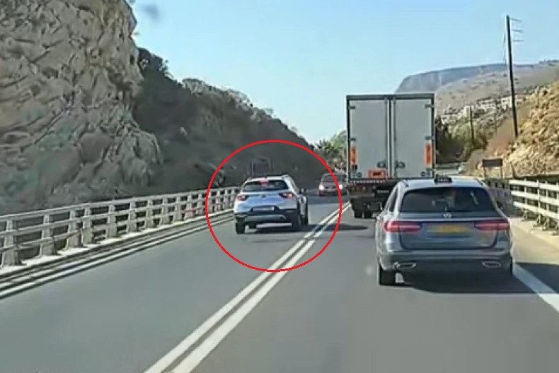 Κρήτη: Επικίνδυνη προσπέραση στον ΒΟΑΚ αποφεύγει μετωπική σύγκρουση