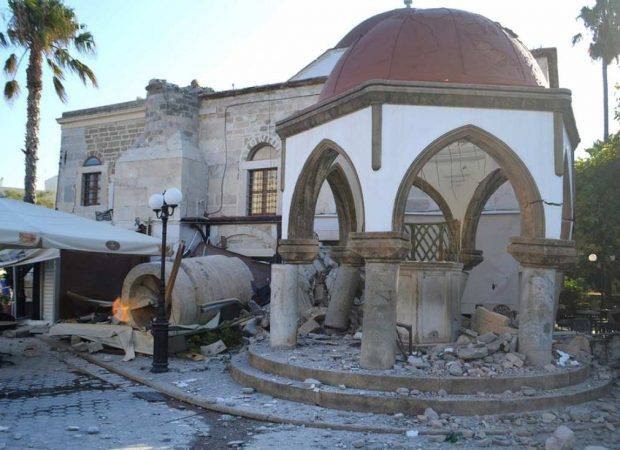 Κως: Ολοκληρώνεται η αποκατάσταση του τεμένους Defterdar και της κρήνης της κάθαρσης μετά τον σεισμό του 2017