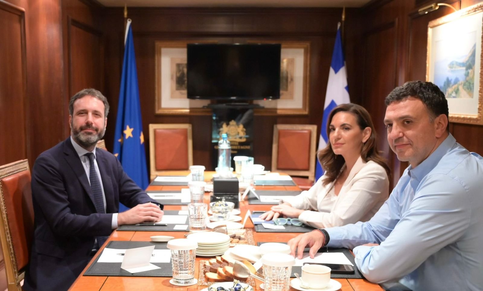 Συνάντηση Κικίλια και Κεφαλογιάννη με τον Αντιπρόεδρο Κυβερνητικών Υποθέσεων της Royal Caribbean Group