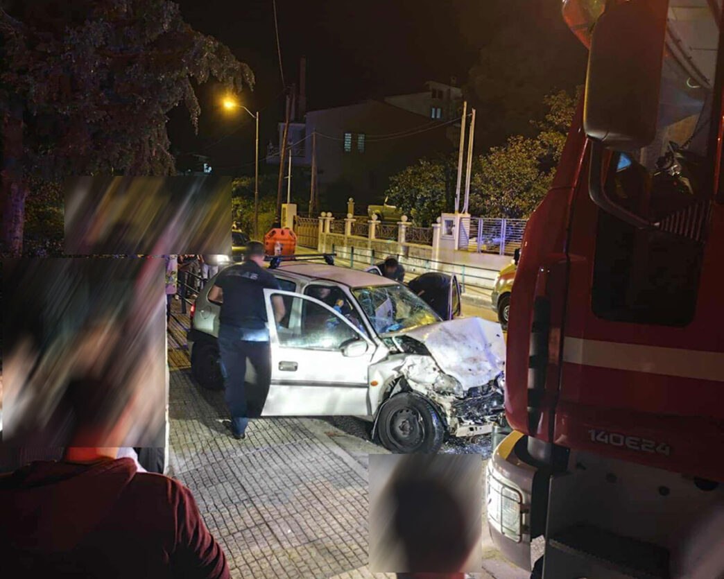 Καβάλα: Σοβαρό τροχαίο ατύχημα με τέσσερις τραυματίες και απεγκλωβισμό μητέρας και παιδιού από την Πυροσβεστική