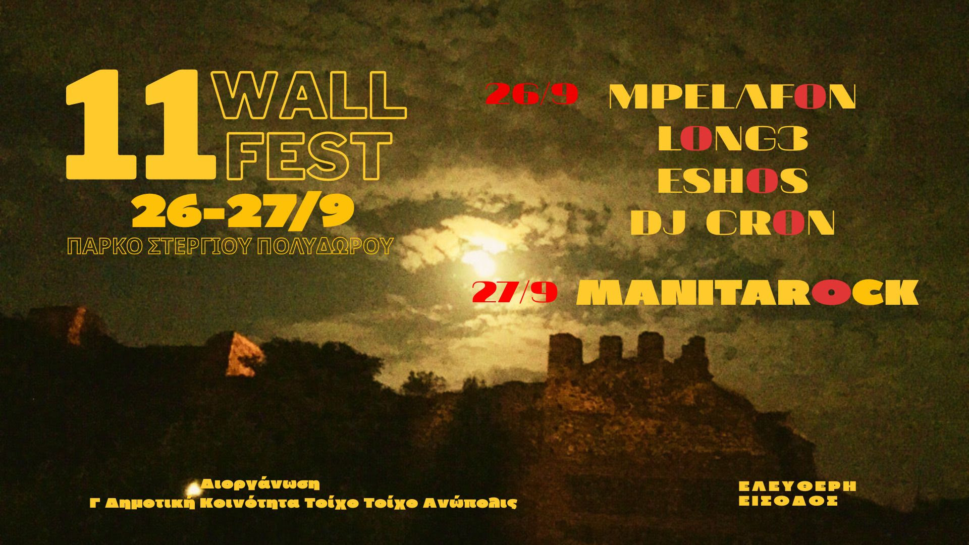 Δήμος Θεσσαλονίκης: Ξεκινά το διήμερο «WALL FESTIVAL» στην Άνω Πόλη