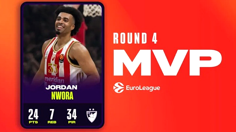 MVP ο Τζόρνταν Ενβόρα, ο Ρισόν Χολμς κοντά στην κορυφή