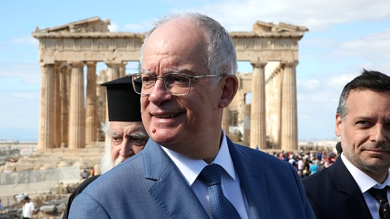 Αποκαλυπτήρια του αγάλματος του Προμηθέα από τον Πρόεδρο της Δημοκρατίας στο Πεδίον του Άρεως