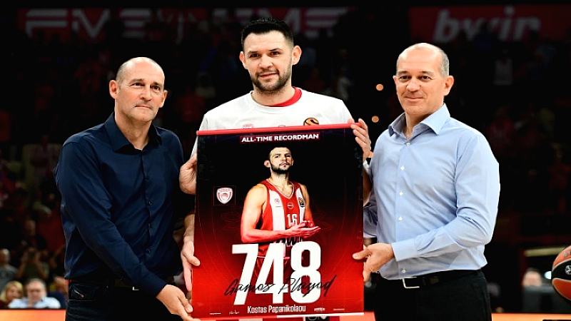 Κώστας Παπανικολάου: Στην ιστορία της Euroleague με 400 συμμετοχές