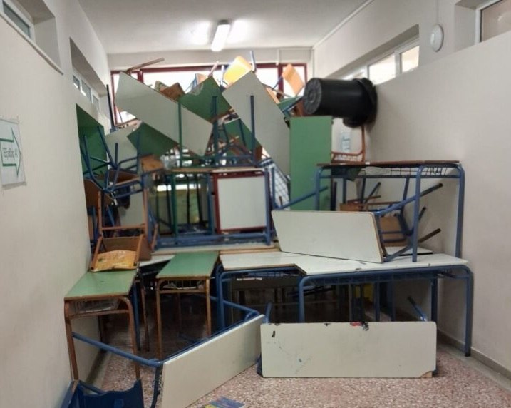 Καταστροφές στο γυμνάσιο Ραφήνας μετά την κατάληψη: Θλίψη και οργή για τις εικόνες που αντίκρισαν οι αρχές