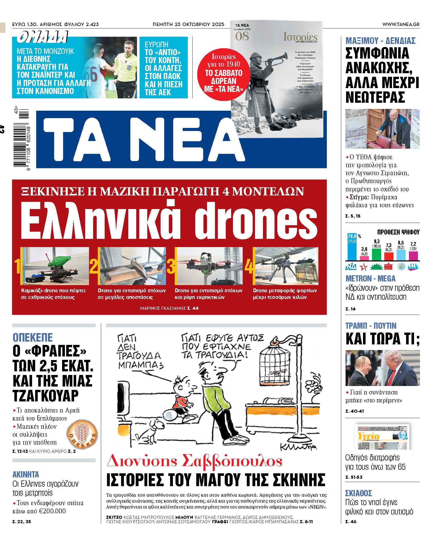 Στα νέα της Πέμπτης: Μαζική παραγωγή ελληνικών drones