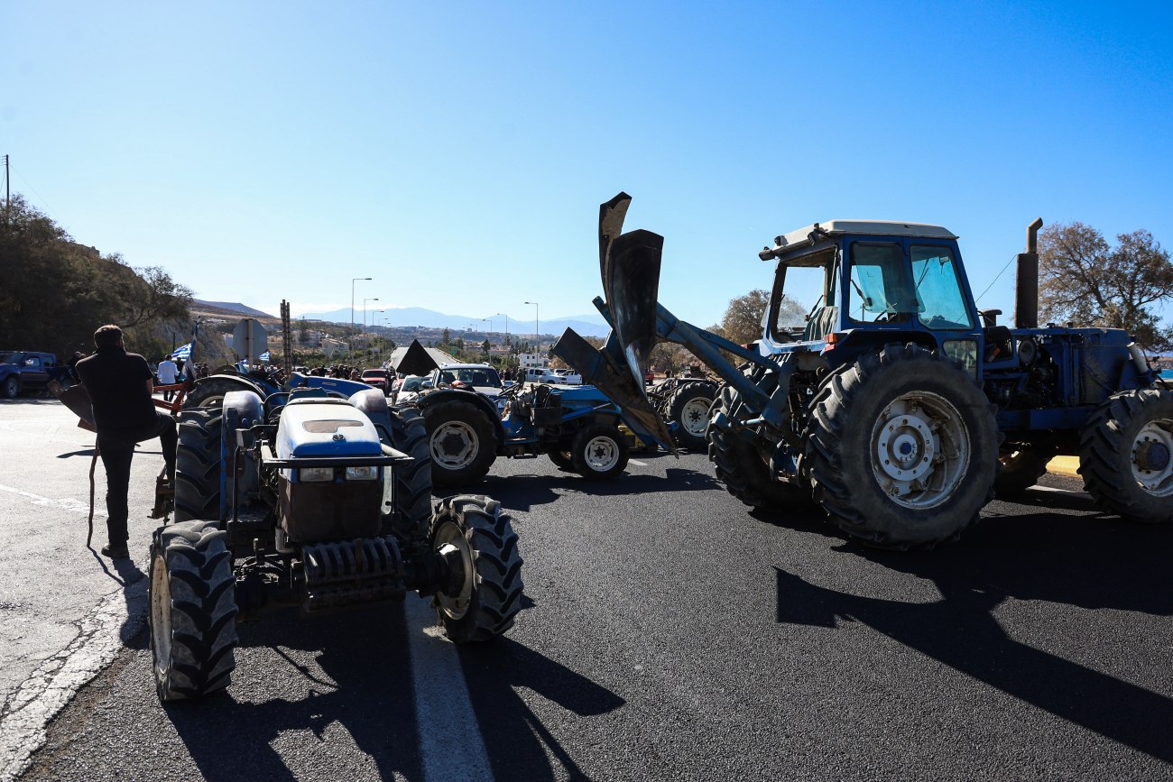 Κρήτη: Κλειστός ο ΒΟΑΚ στο Καρτερό λόγω κινητοποιήσεων αγροτών και κτηνοτρόφων