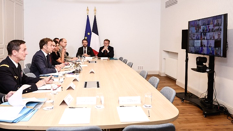 Ευκαιρία για μόνιμη ειρήνη: Ο Μακρόν στην τηλεδιάσκεψη του Συνασπισμού των Προθύμων