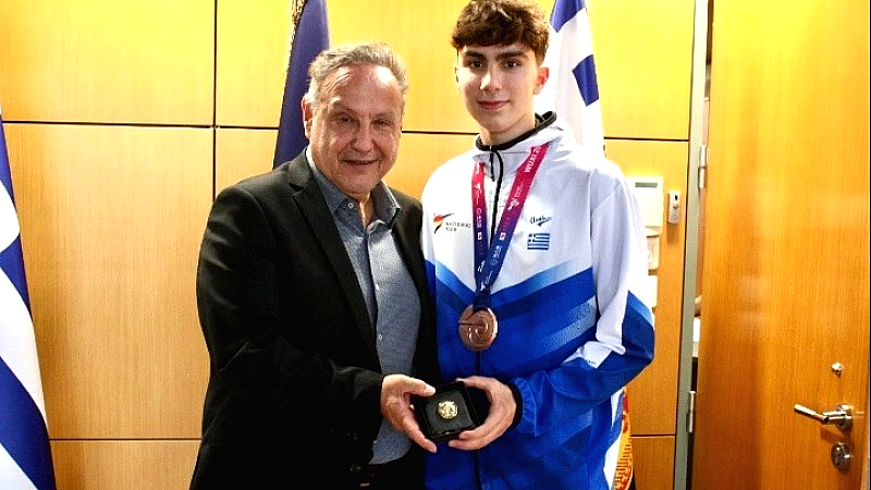 «Δημόσια αναγνώριση για τον Άρη Ψαρρό, χάλκινο Παγκόσμιο Πρωταθλητή Ταεκβοντό»