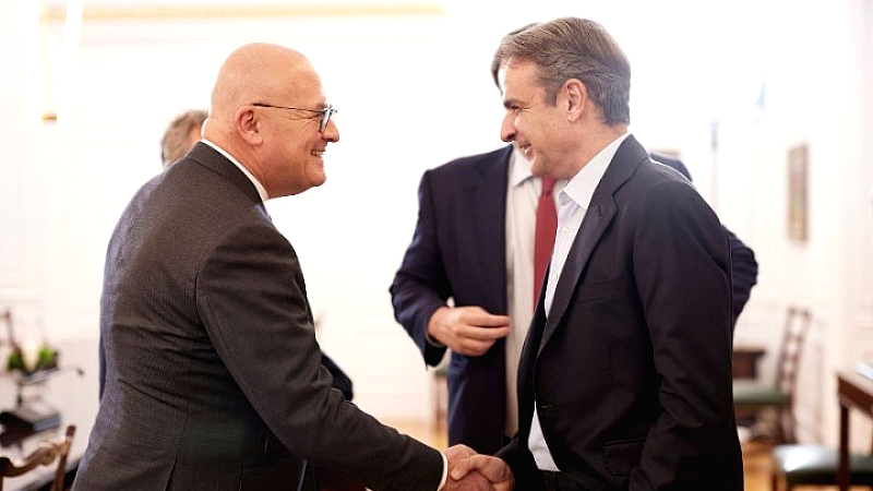 Συνάντηση Κυριάκου Μητσοτάκη με τον πρόεδρο της Euronext