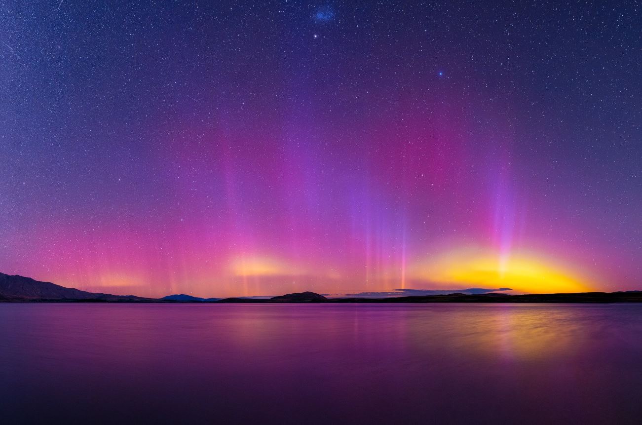 Εντυπωσιακό Νότιο Σέλας από τη Νέα Ζηλανδία