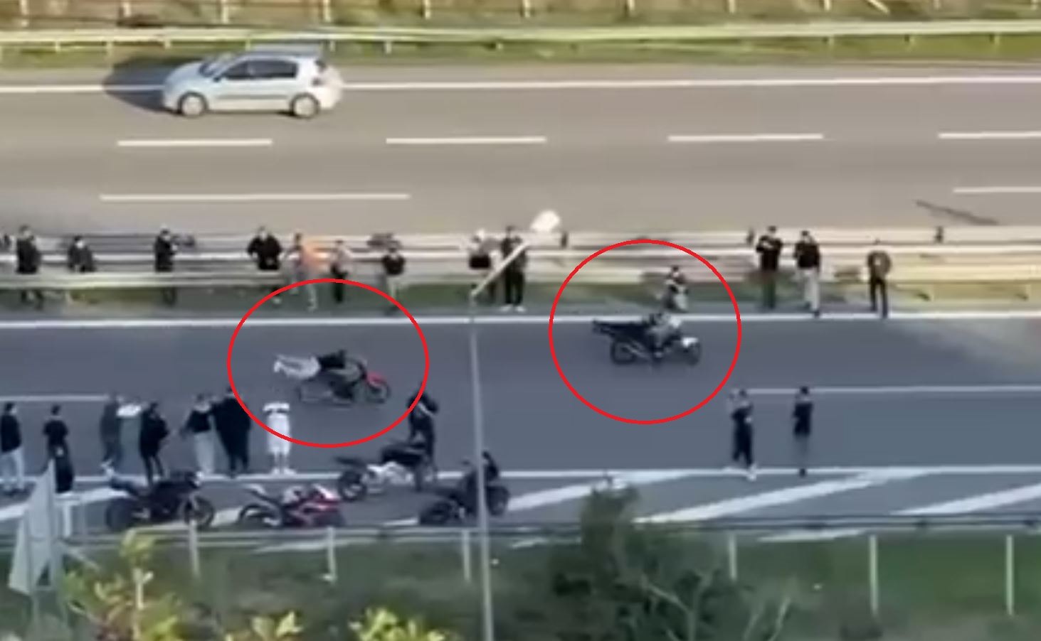 Χαλκίδα: Ταυτοποιήθηκαν τέσσερα άτομα για τους αυτοσχέδιους αγώνες ταχύτητας στην εθνική οδό