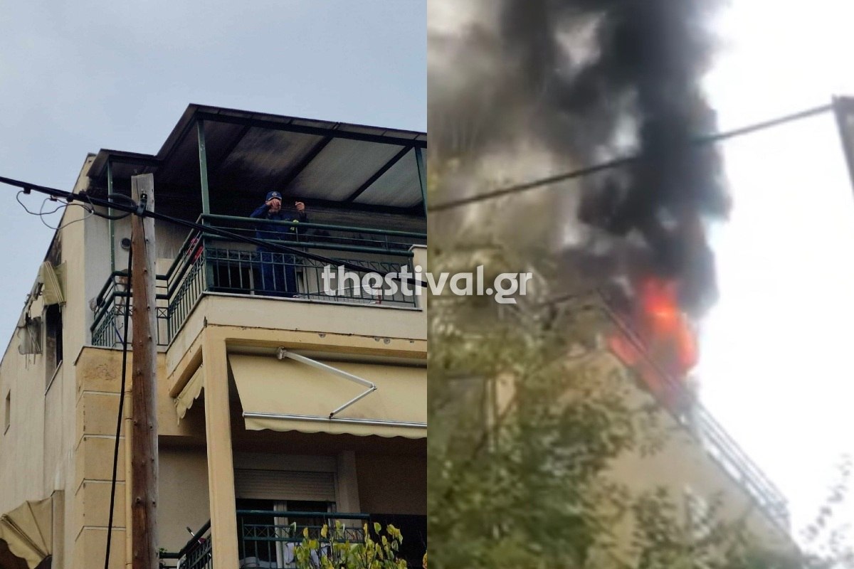 Θεσσαλονίκη: Σημαντικές ζημιές σε διαμέρισμα στην Πυλαία – Απεγκλωβισμός ηλικιωμένης από πυροσβέστες