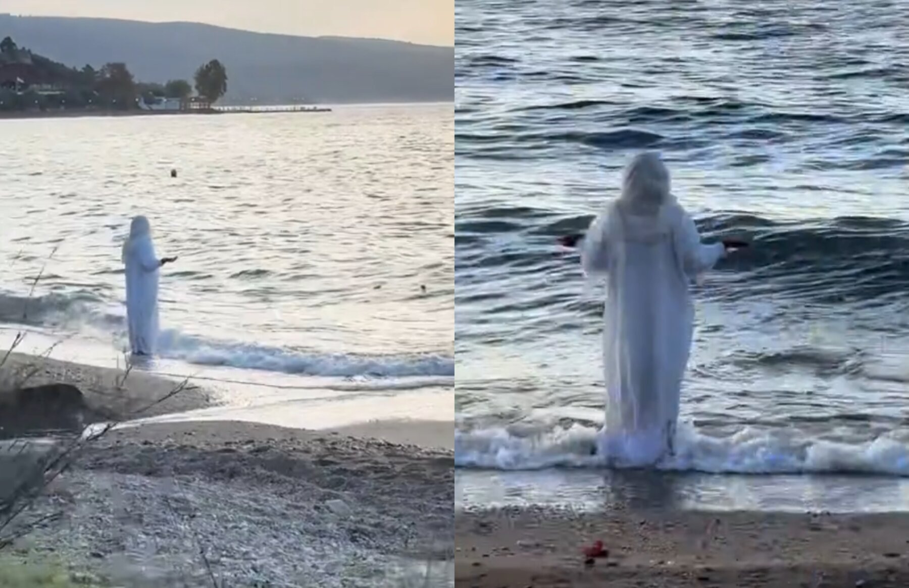 Ένα viral βίντεο από τον Βόλο: Γυναίκα ντυμένη στα λευκά σε μυστήριο τελετουργικό