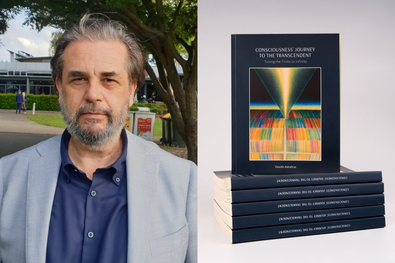 Από τον Καζαντζάκη στον Ωρομπίντο: Ο Βασίλης Αδραχτάς συνδυάζει το πεπερασμένο με το άπειρο